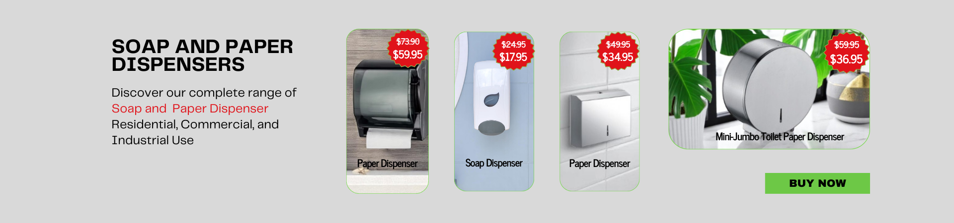 Dispenser soap and paper